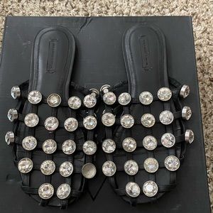 Alexander wang studded slippers